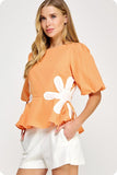 DANIELLA TOP (TANGERINE)