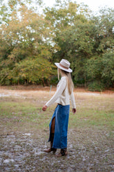 EVERLEIGH SLIT SKIRT