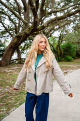 SANDSTONE TRENCH JACKET