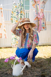 WILDFLOWER STRIPED TOP