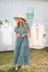 EVERBLOSSOM TIERED DRESS