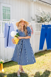 MARINA ROW MIDI DRESS