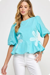 DANIELLA TOP (BLUE)
