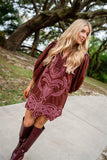 AUTUMN ROSE DRESS