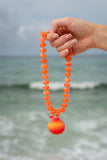 AMBER CLAM NECKLACE