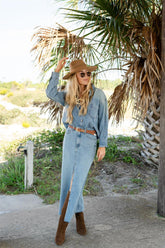 SALTWATER DENIM SKIRT