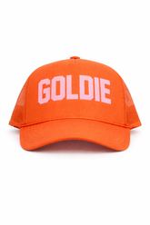 CRIMSON PINK TRUCKER HAT