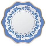 BELLE BLUE ELEGANT FLORAL DINNER PLATES