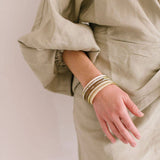 METALLIC GOLD BANGLE SET