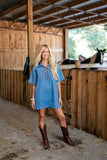 RUSTWOOD LACE-UP DRESS