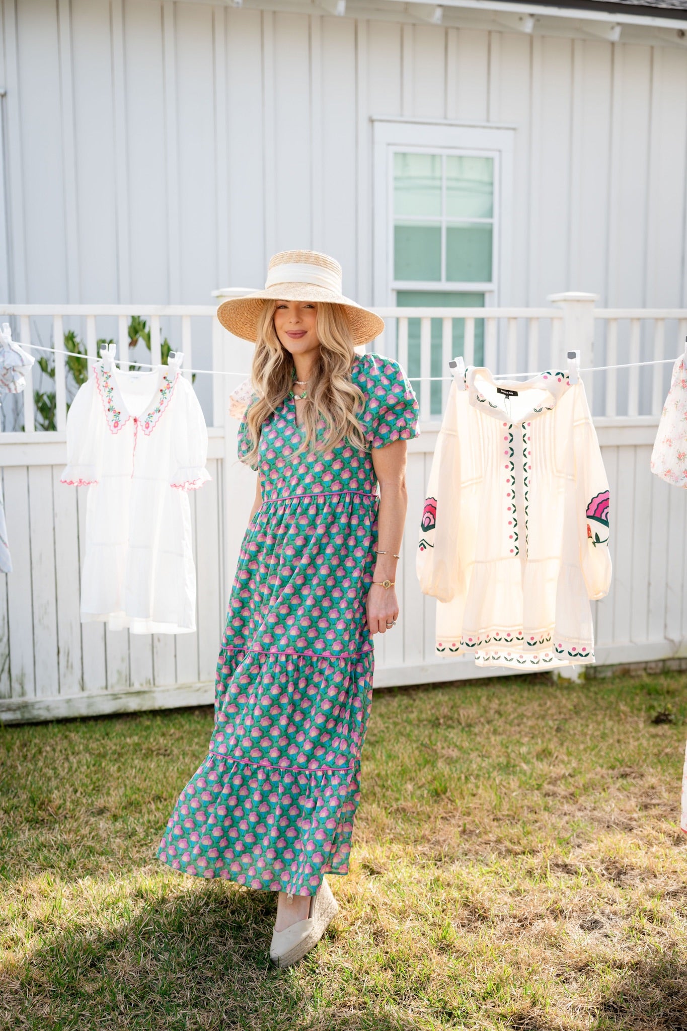 EVERBLOSSOM TIERED DRESS