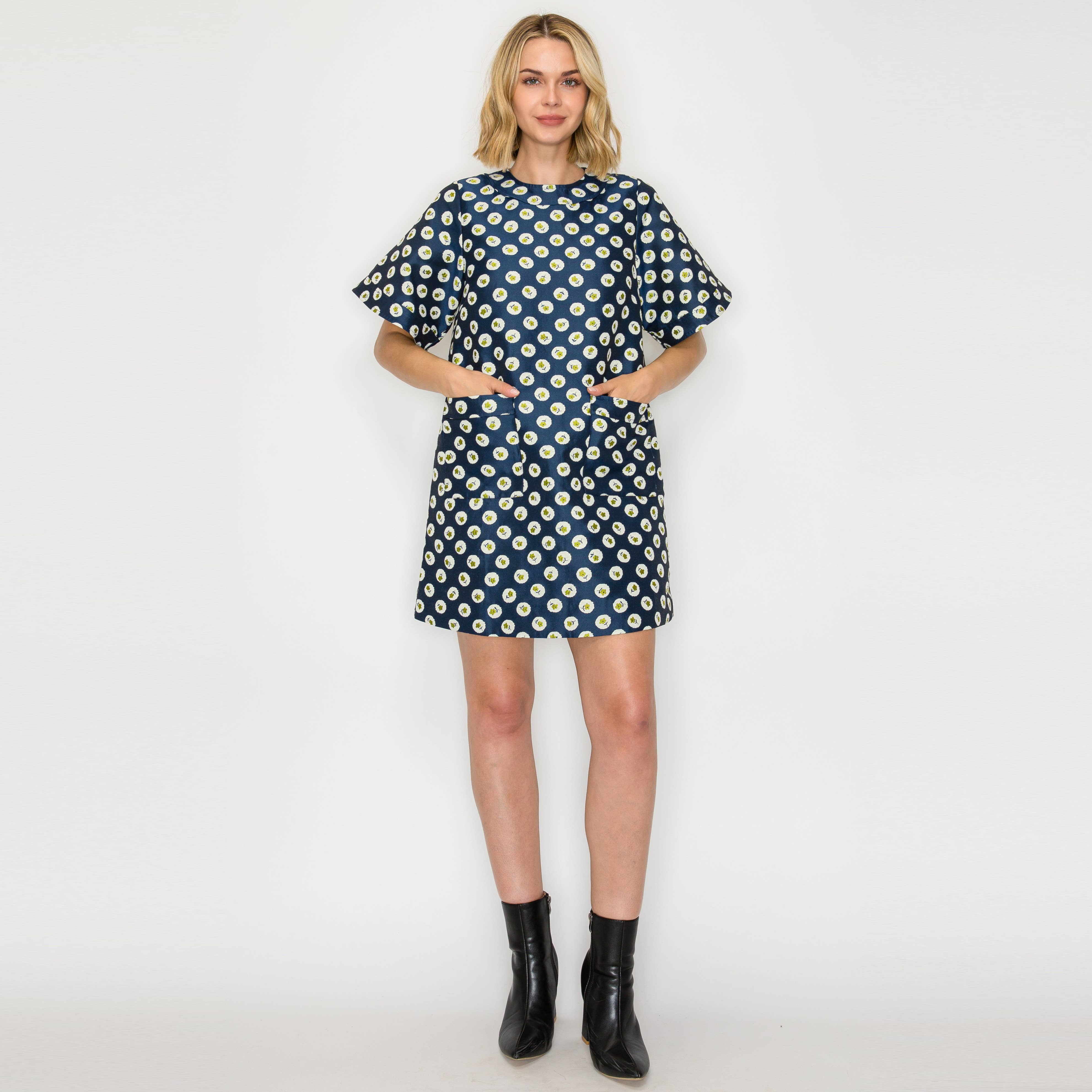 FLOWER DOT DRESS