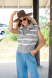 GRAY CAPPER TOP