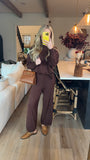 BROWN MOCK NECK SET