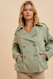 SANDSTONE TRENCH JACKET (SHIPS IN 1-2 WEEKS)