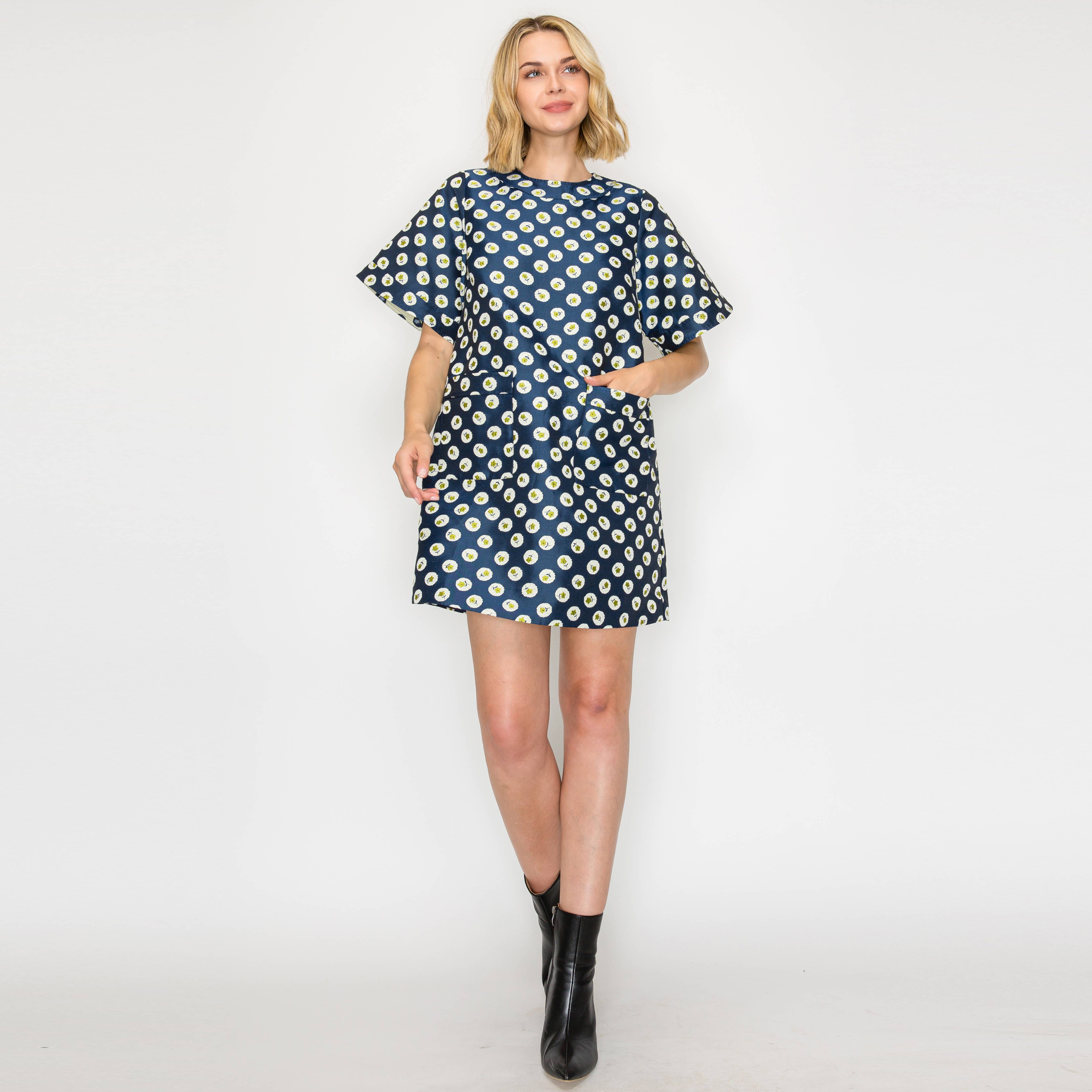 FLOWER DOT DRESS