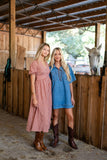 RUSTWOOD LACE-UP DRESS