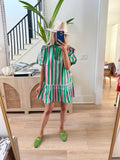 PINK PALM DRESS