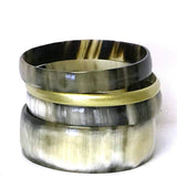 NATURAL HORN BANGLE SET