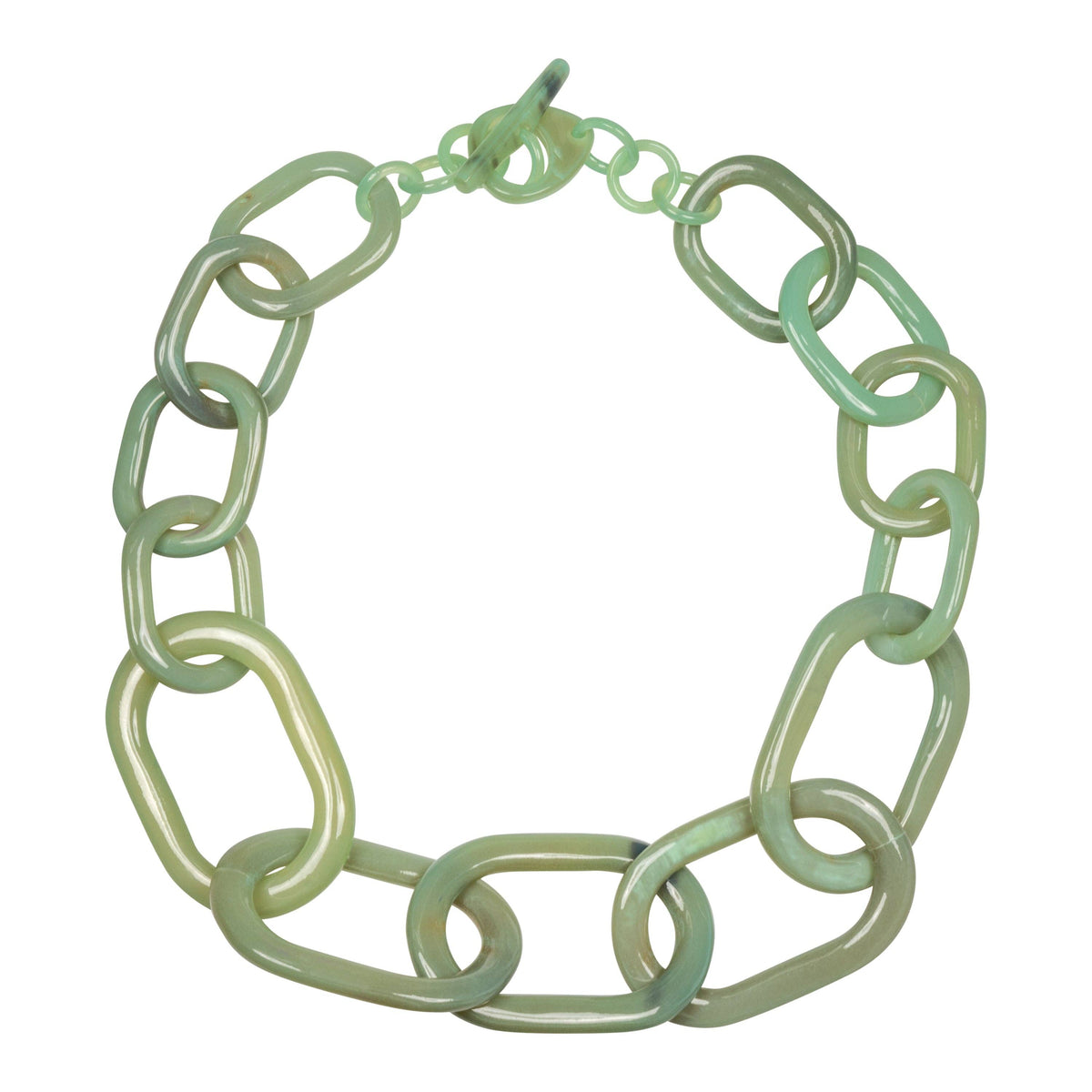 GREEN LINK NECKLACE