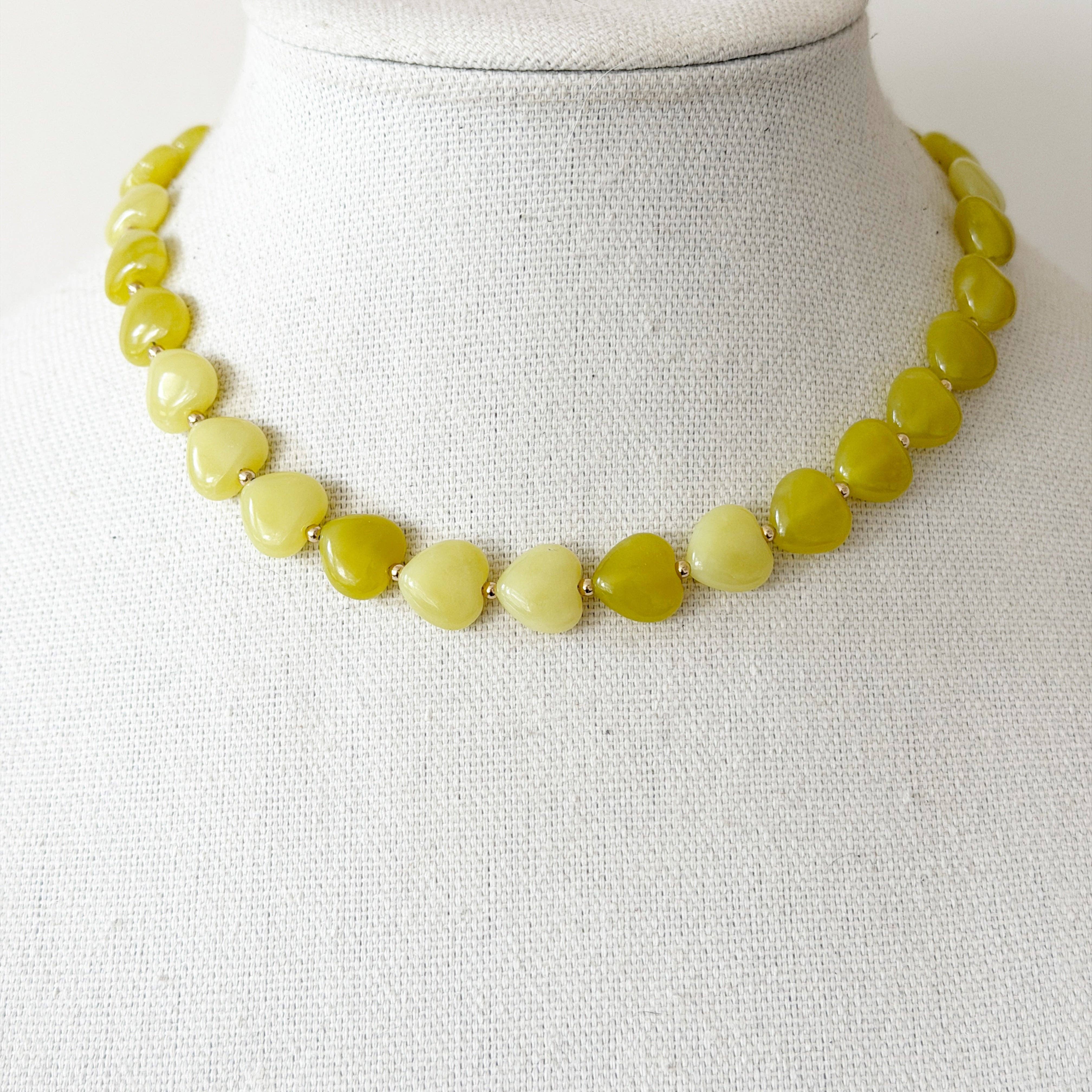 JADE HEART NECKLACE