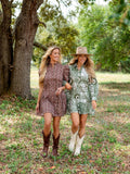 CARAMEL GARDEN DRESS (RESTOCK SHIPS 1-2 WEEKS)