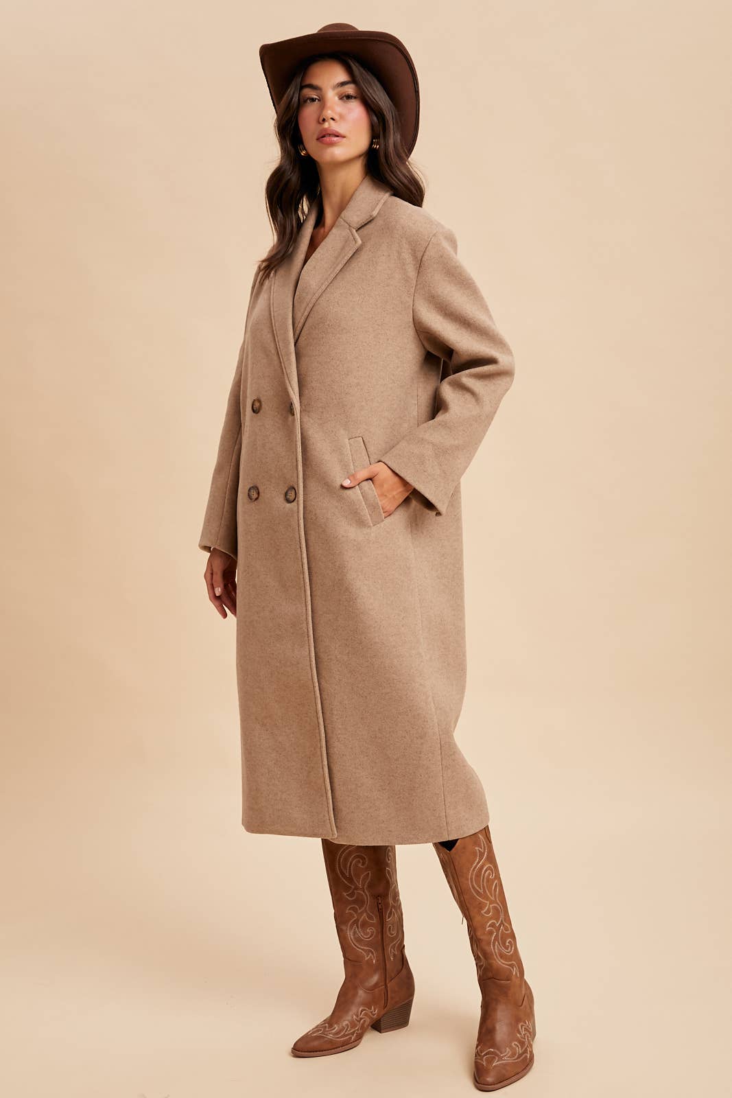 FELTED TRENCH COAT