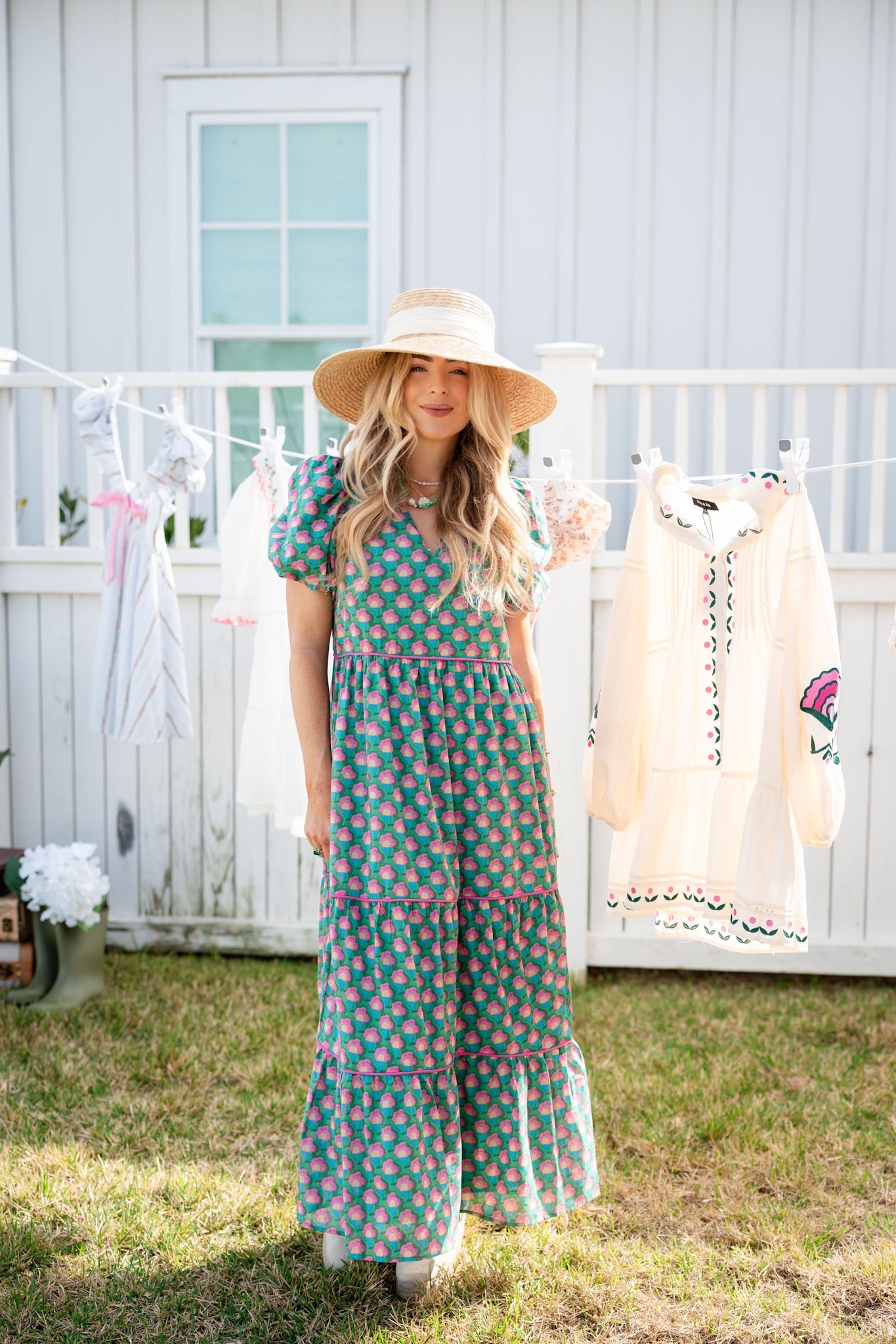 EVERBLOSSOM TIERED DRESS