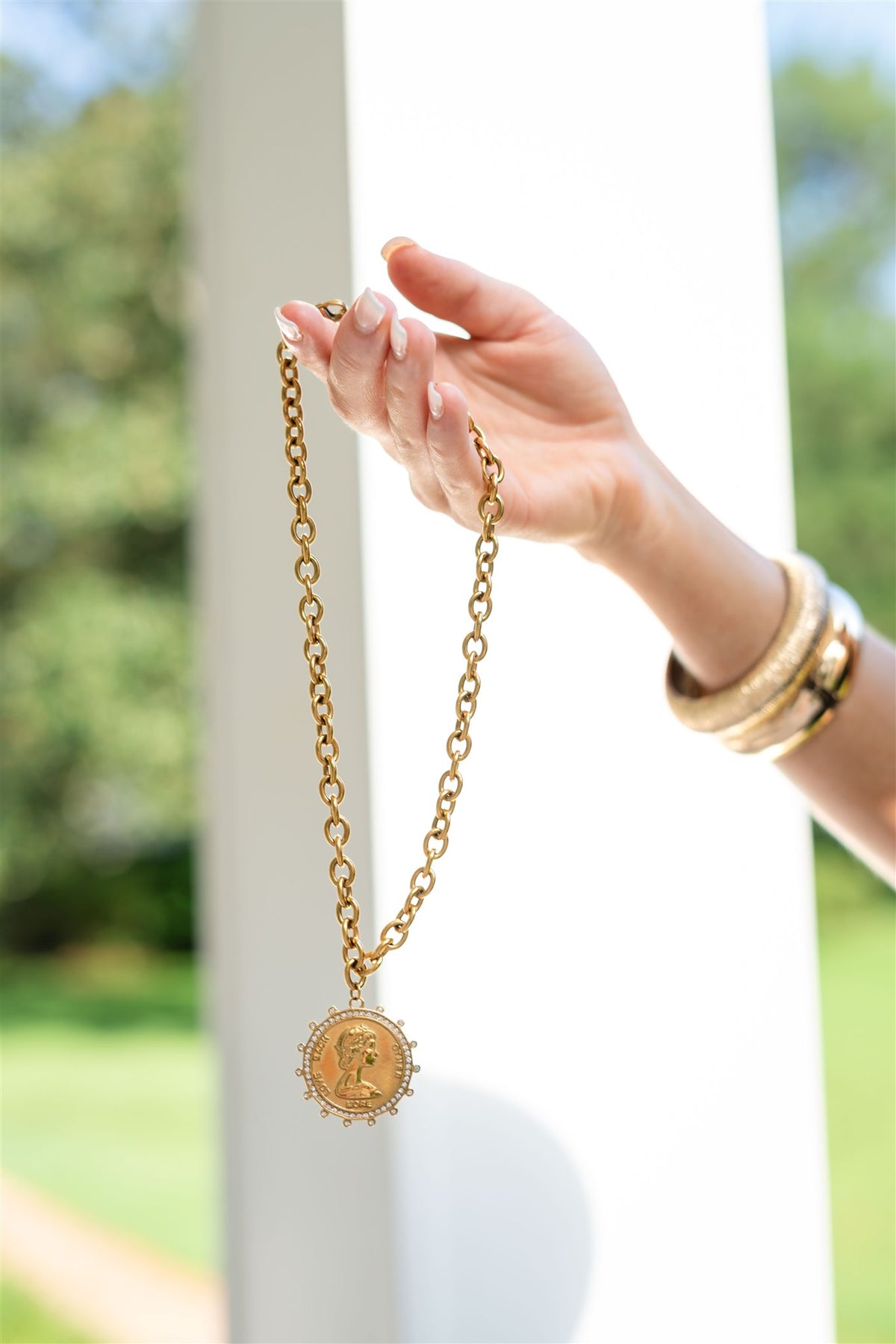 LARGE COIN NECKLACE