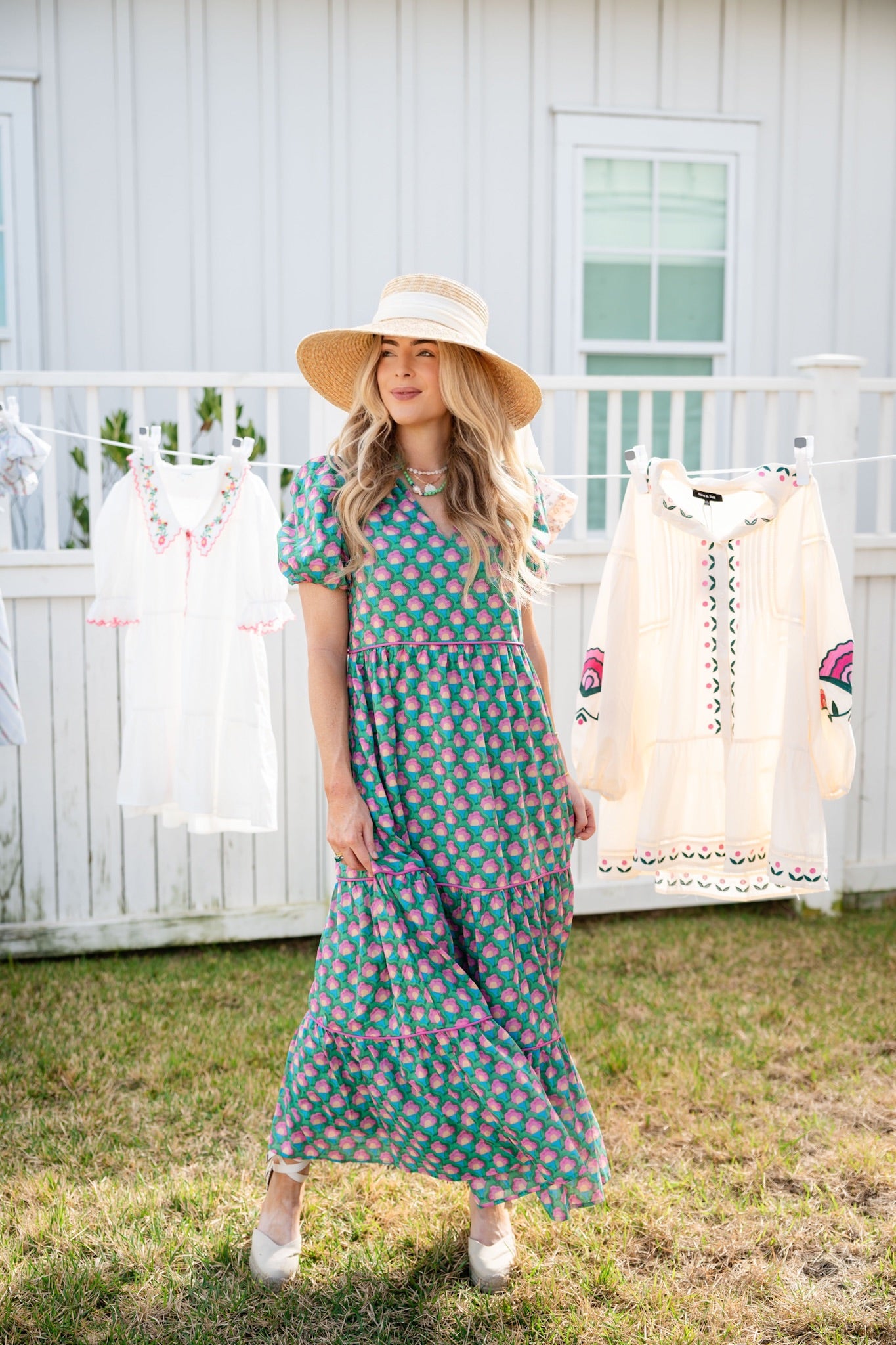 EVERBLOSSOM TIERED DRESS