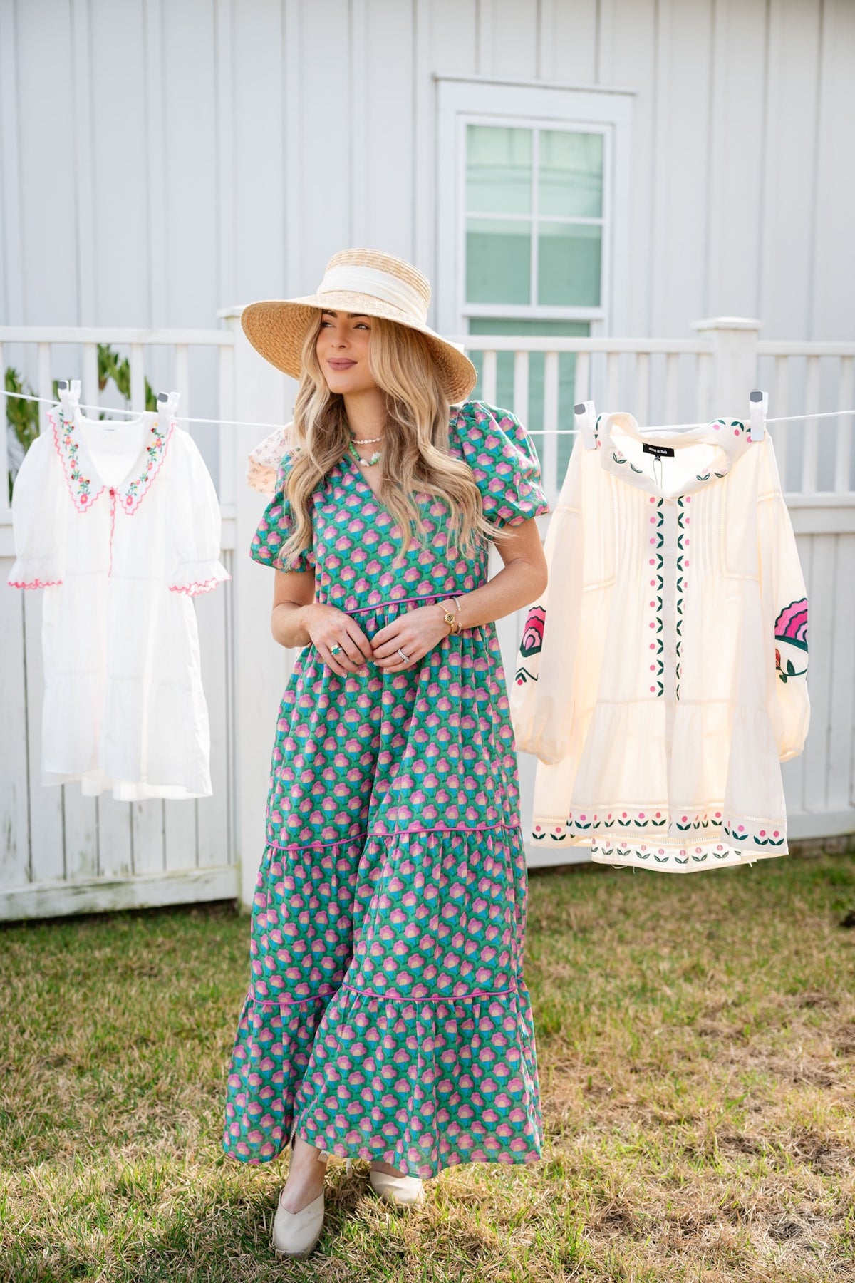 EVERBLOSSOM TIERED DRESS