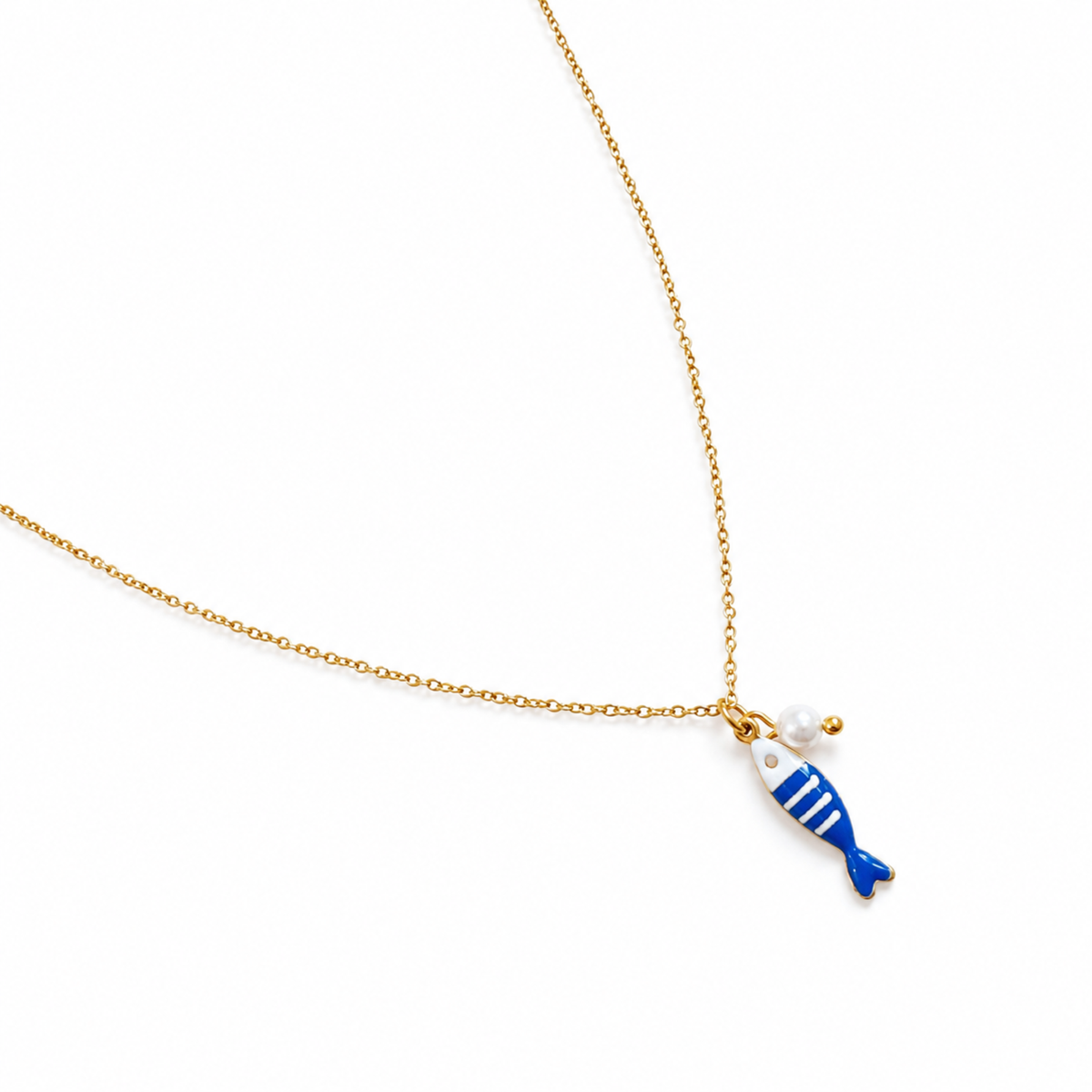 THE BLUE FISH NECKLACE