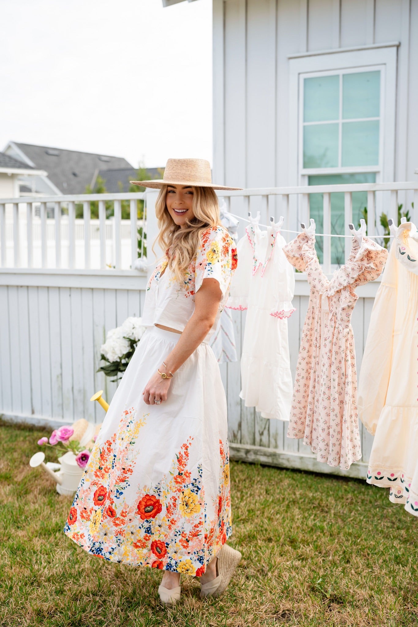 GARDEN BLOOM MIDI SKIRT