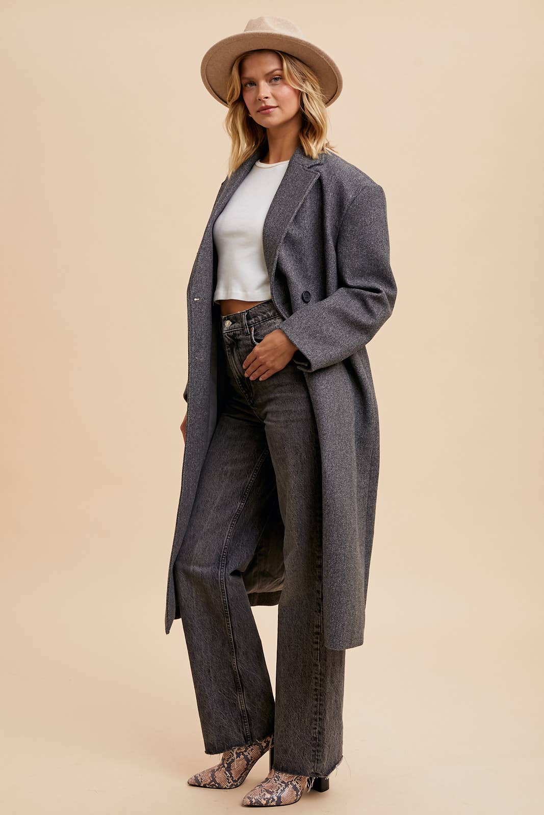 FELTED TRENCH COAT