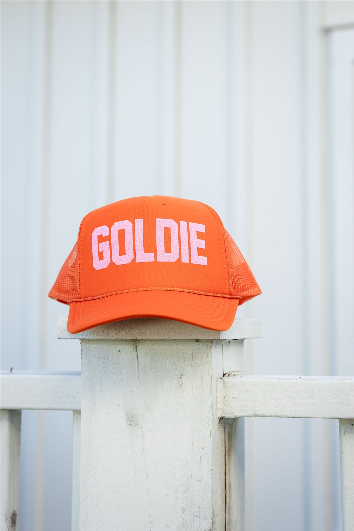 CRIMSON PINK TRUCKER HAT