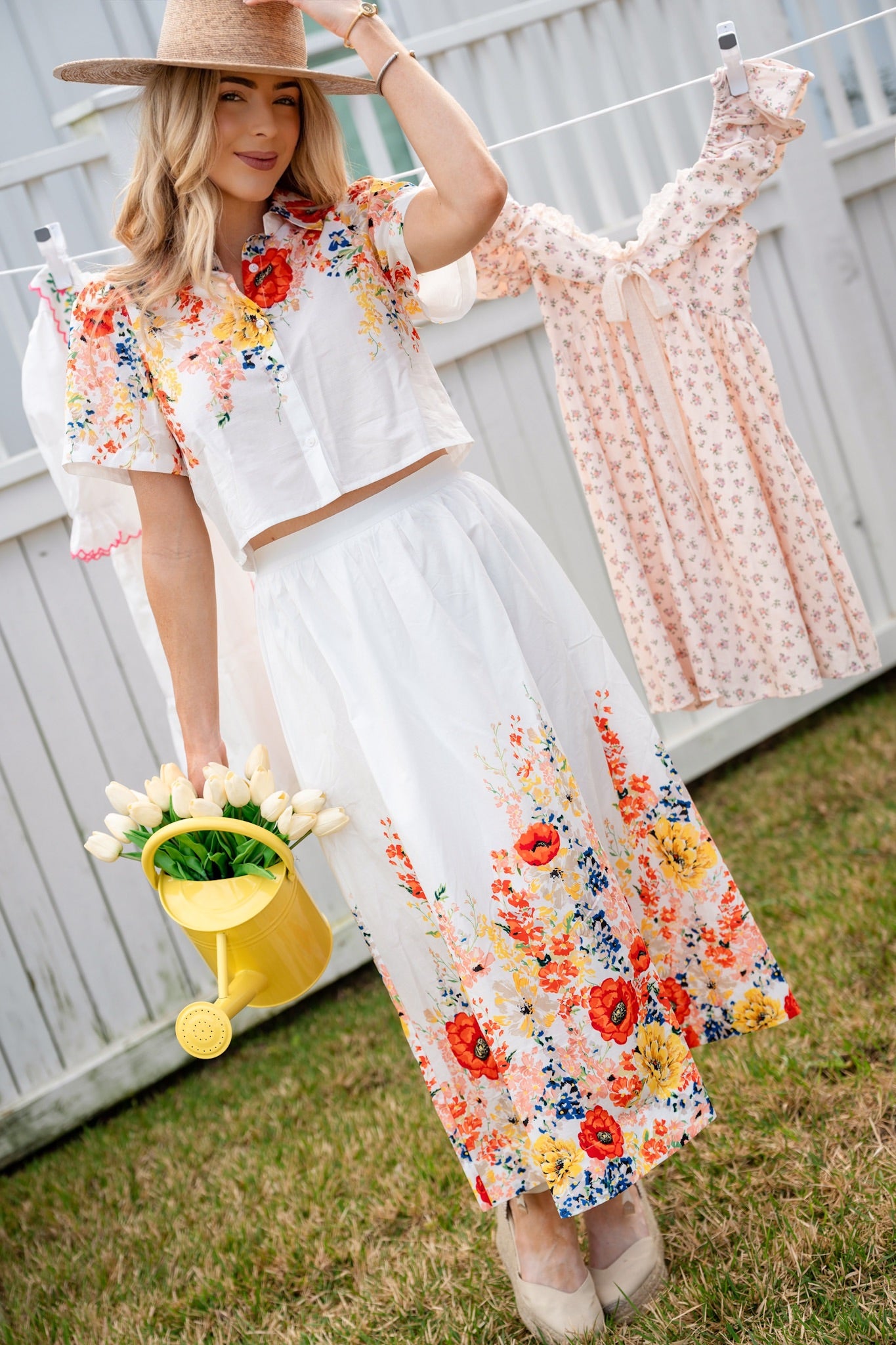 GARDEN BLOOM MIDI SKIRT