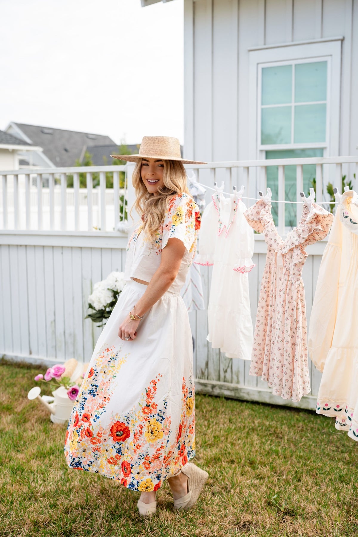 GARDEN BLOOM MIDI SKIRT