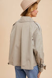 SANDSTONE TRENCH JACKET (SHIPS IN 1-2 WEEKS)
