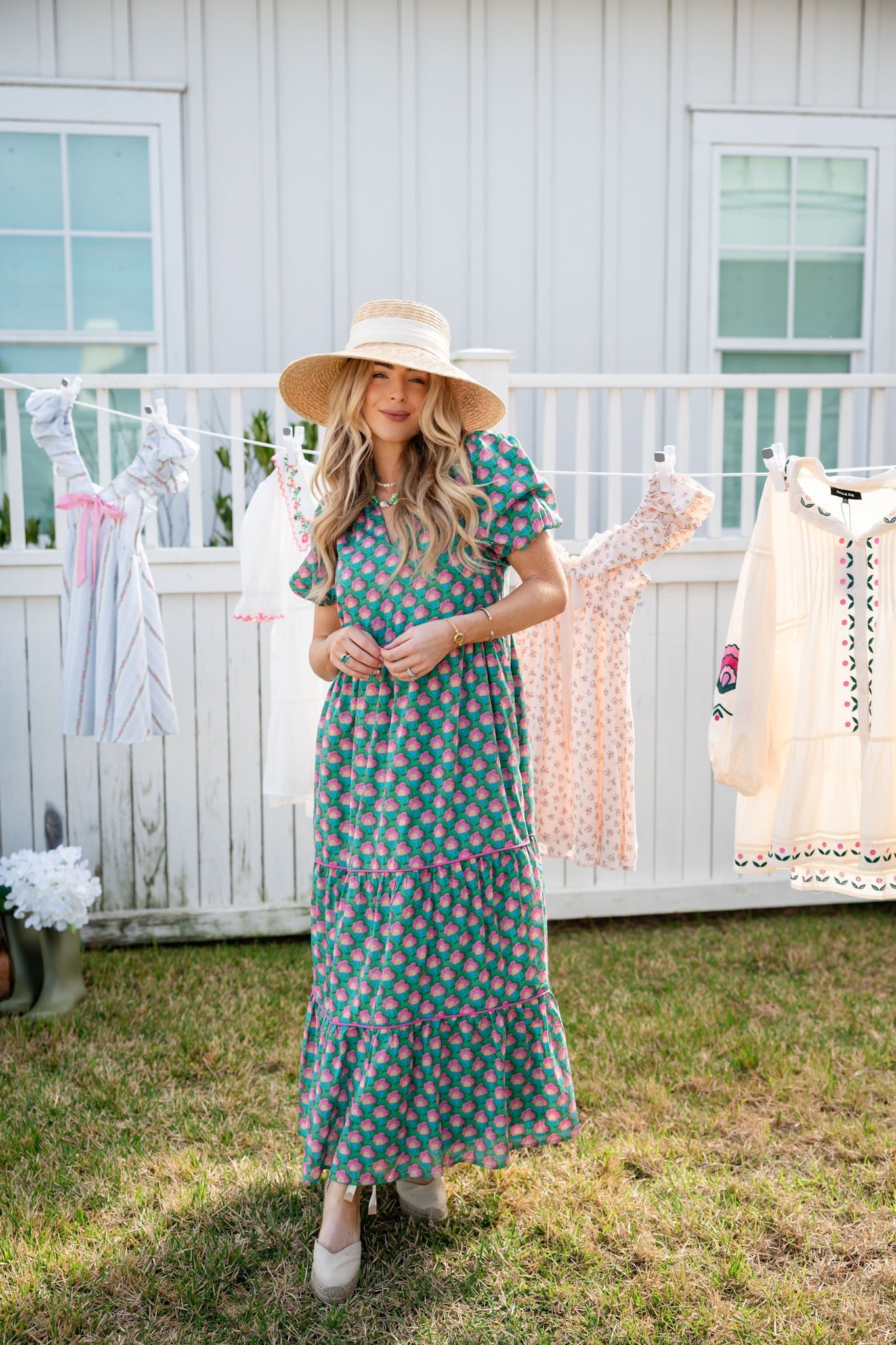 EVERBLOSSOM TIERED DRESS