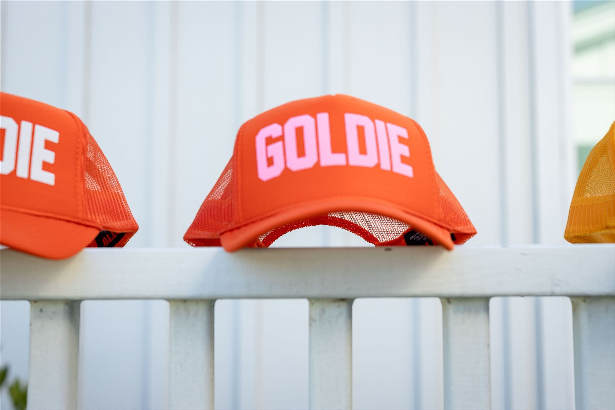 CRIMSON PINK TRUCKER HAT