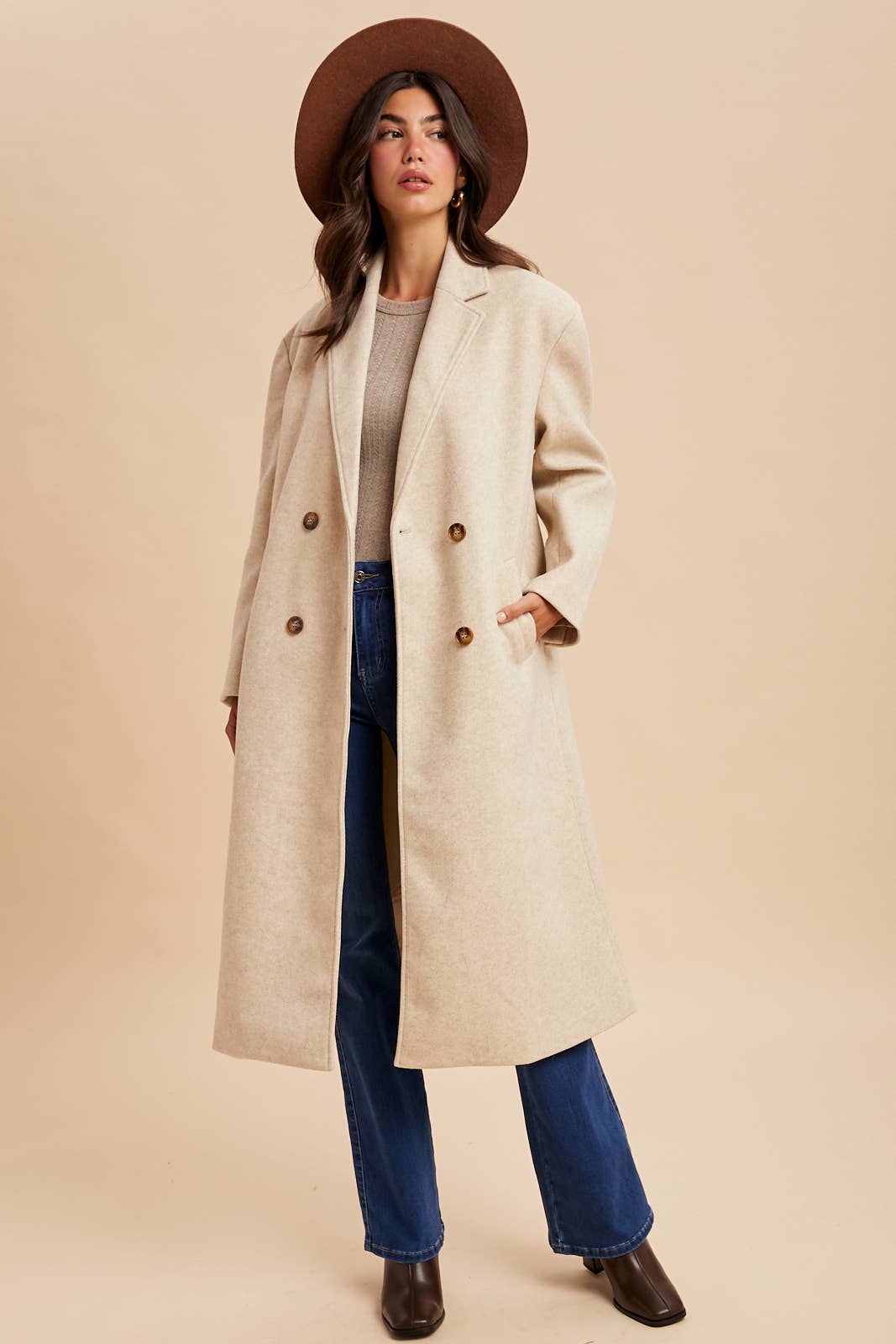 FELTED TRENCH COAT
