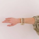 METALLIC GOLD BANGLE SET