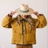 PARADISE FLORAL PALM HAT