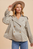 SANDSTONE TRENCH JACKET (SHIPS IN 1-2 WEEKS)