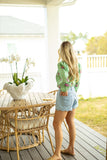 SCALLOPED SHORTS (LIGHT WASH)