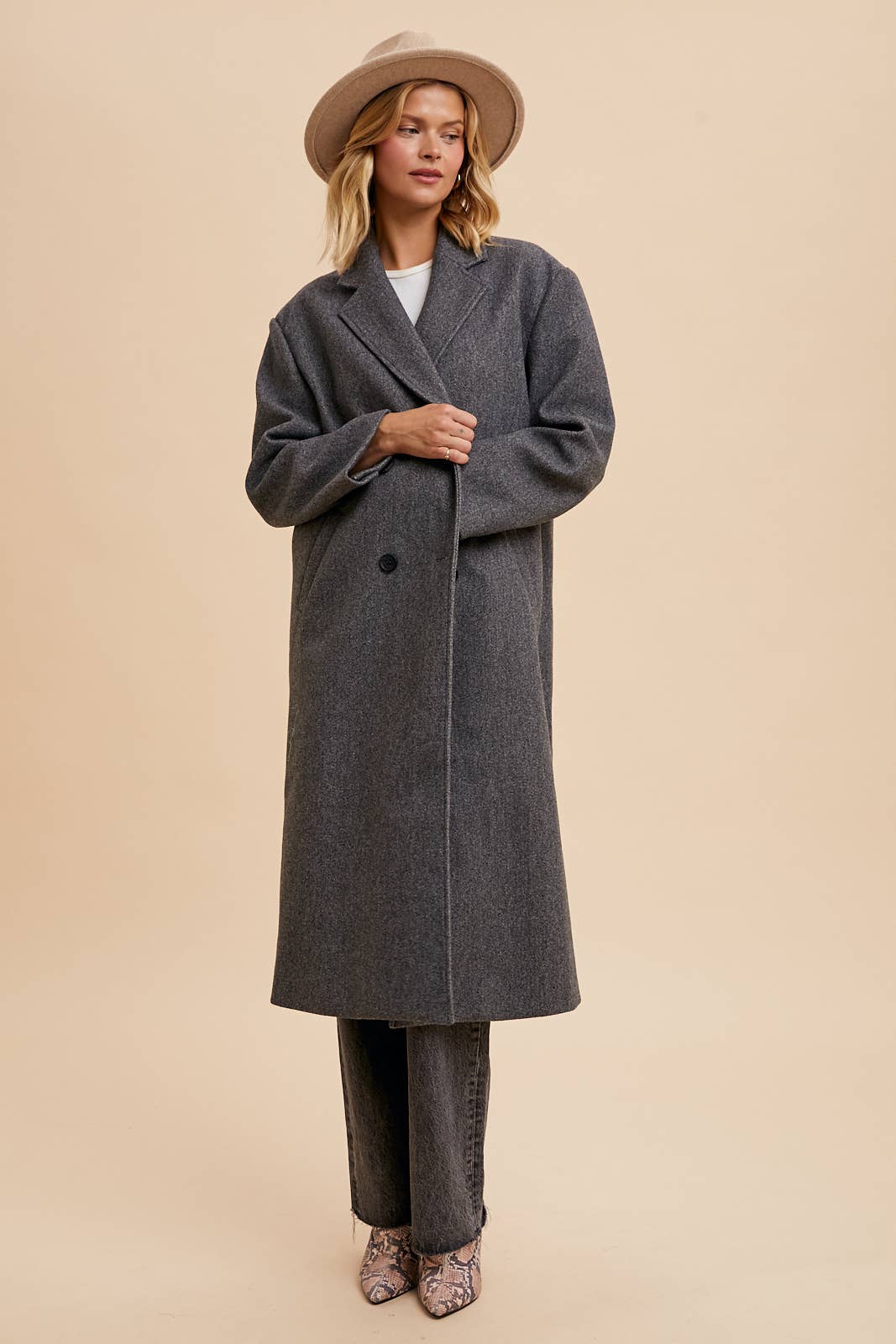 FELTED TRENCH COAT