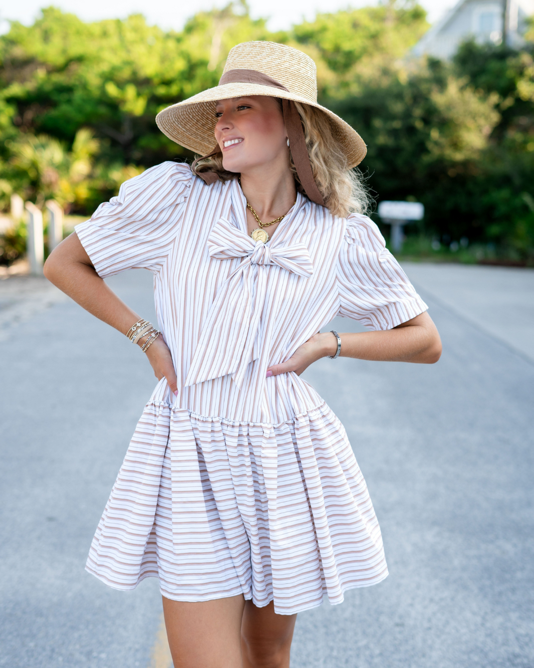 ワンピース sheller gold button box pleated tweed TWEED GOLD BUTTON DETAIL PATCH POCKET PLEATED HEM BELTED