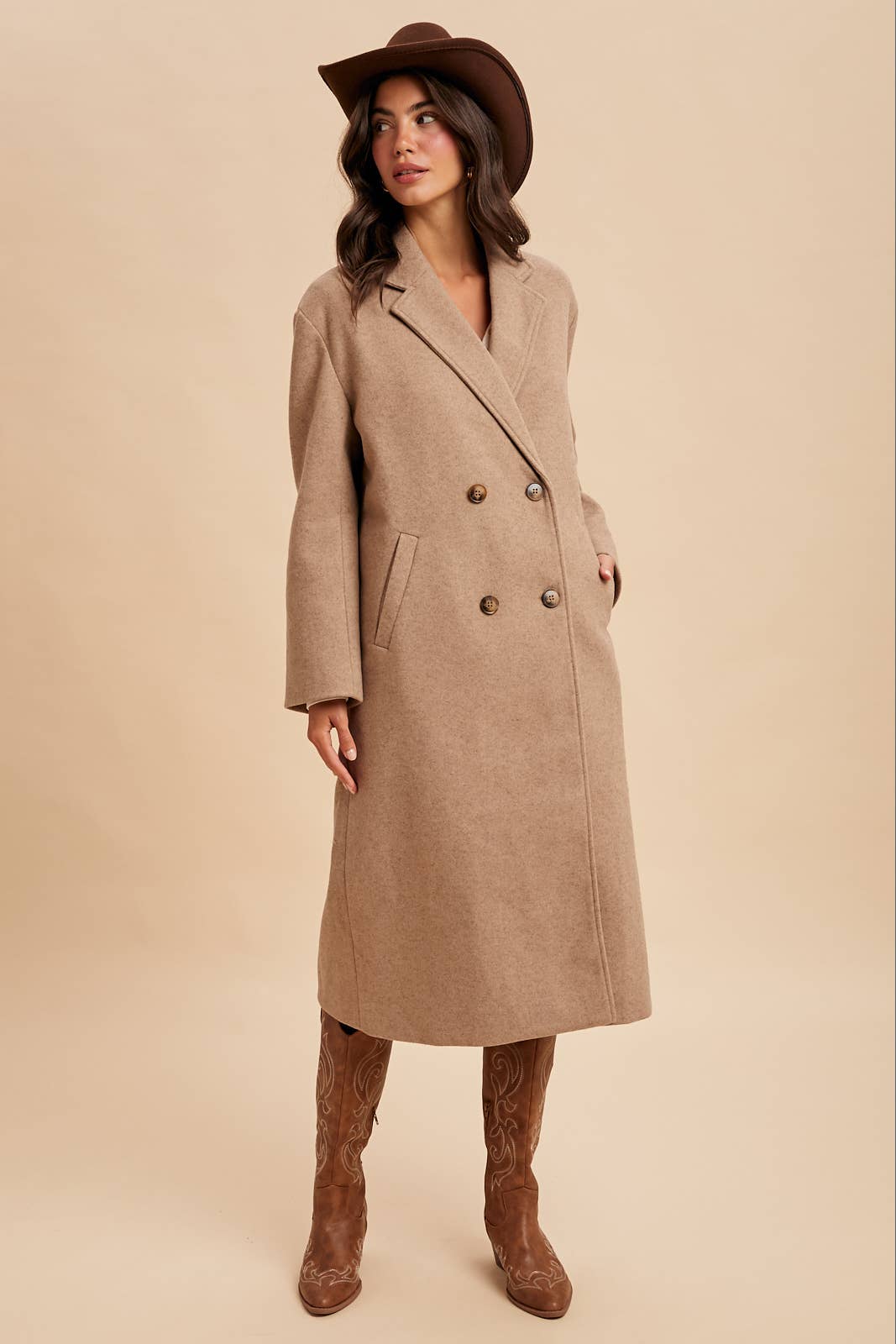 FELTED TRENCH COAT