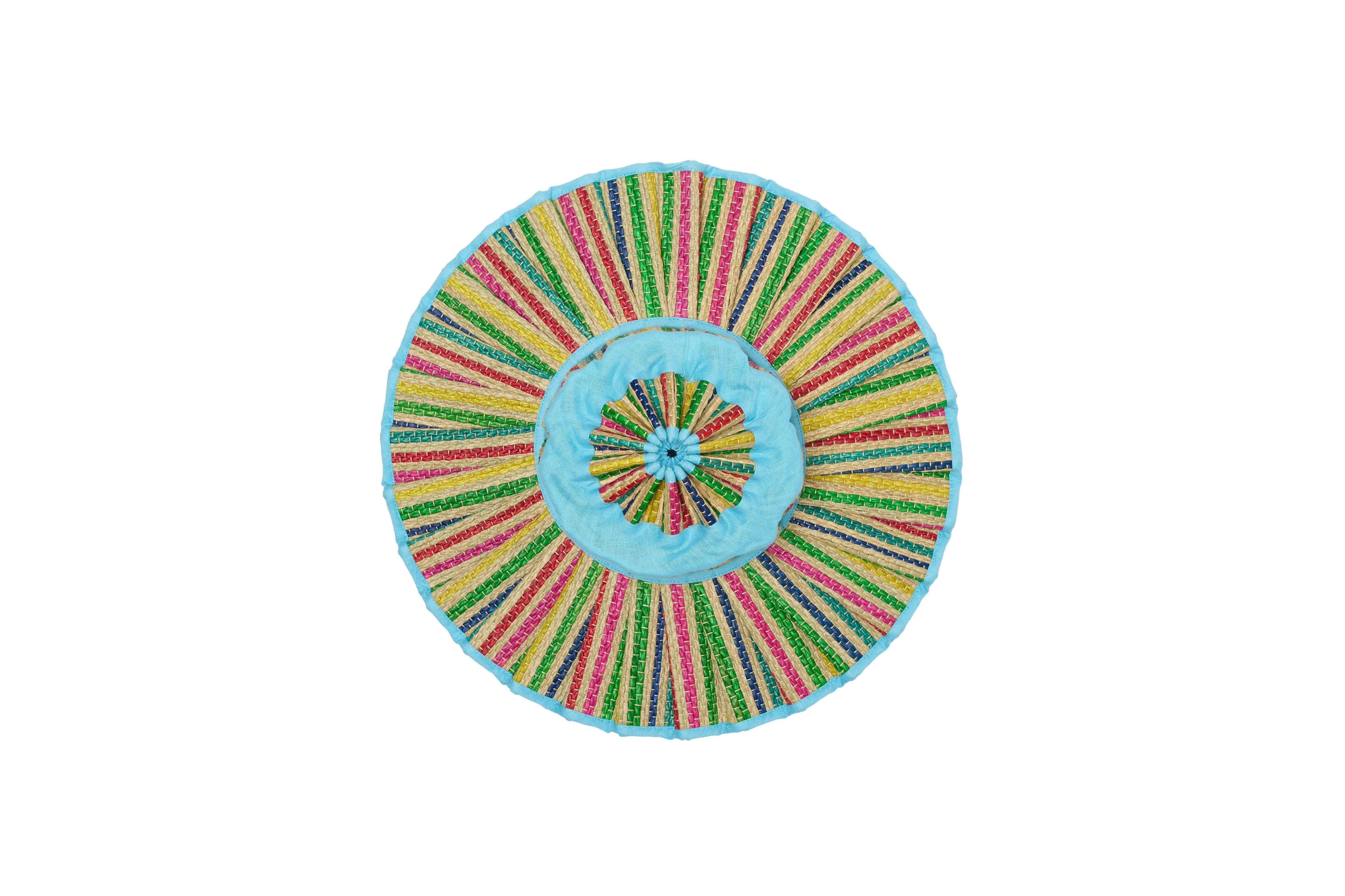 TROPICAL | OCEAN BLUE | LUXE CAPRI HAT
