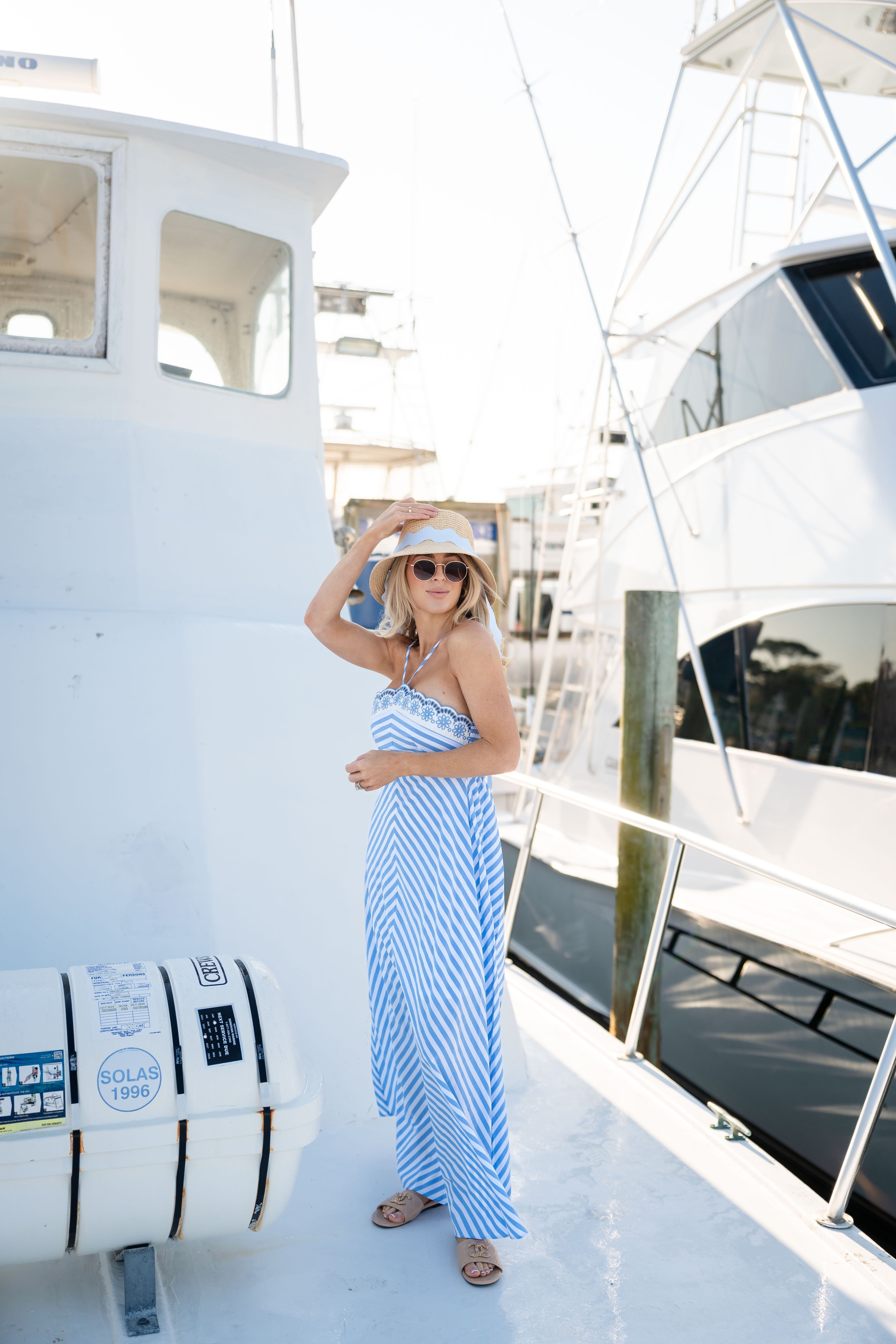 DRIFT AWAY HALTER DRESS